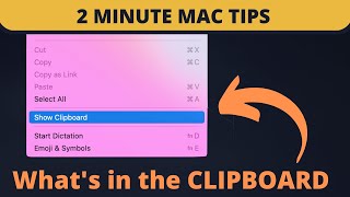 How to See What is Copied in Mac Clipboard? (No Extra Apps Needed) 2 Minute Mac tips