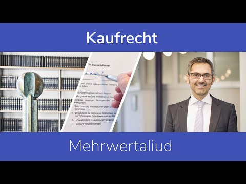 Kaufrecht: Mehrwertaliud