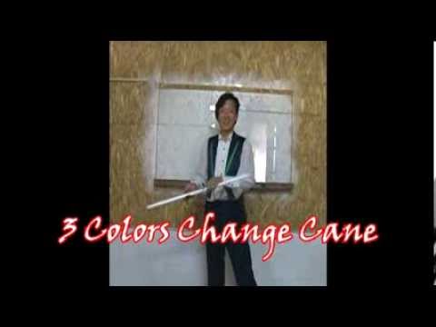 Double 3 Colors Change cane