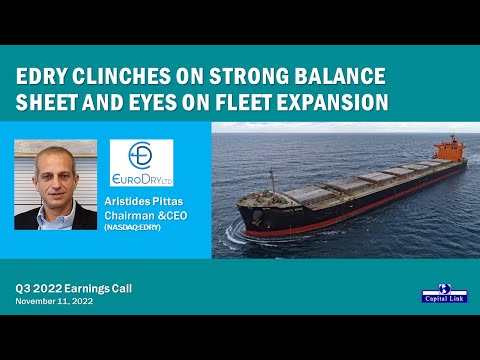 EDRY Clinches on Strong Balance Sheet and Eyes on Fleet Expansion - Q3 ' 22