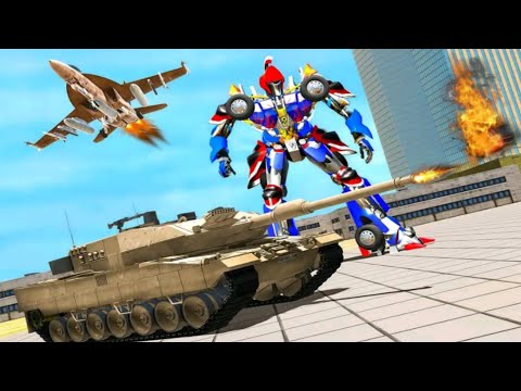 Grand Super Robot Tank Transform Attack Game - Android Gameplay FHD