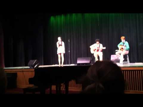 Jade singing at the talent show