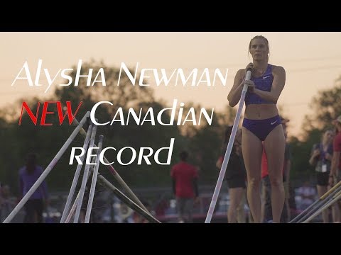 Alysha Newman sets NEW Canadian pole vault record 4.76m