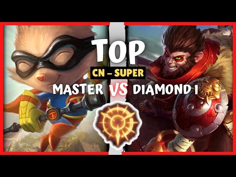 Chinese Master Teemo Top vs Wukong Main - CN Super Server Rank S10