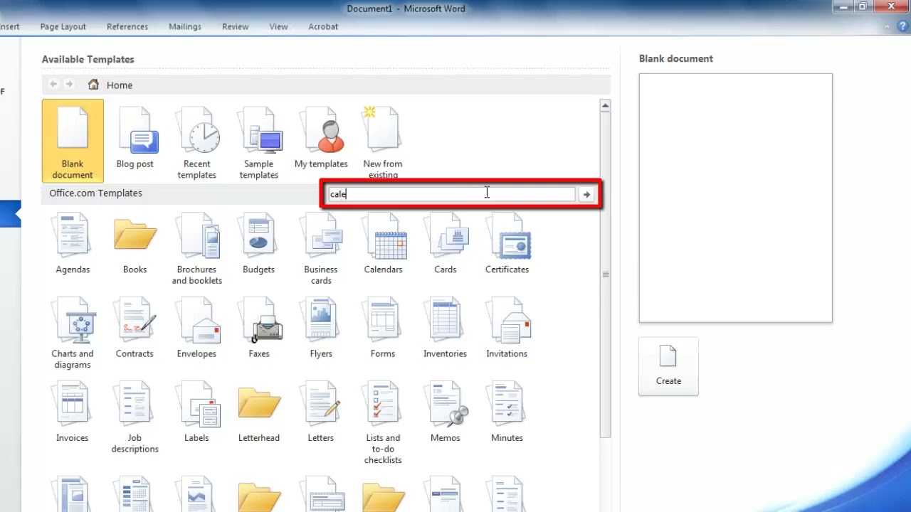How to Create a Printable or Editable Calendar in Word Using Built-In Templates