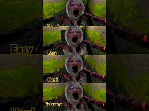 #Granny 💯 chapter 1 easy 😎 normal had💀 extreme 🗿mode #Angelina #spider 👿 attitude