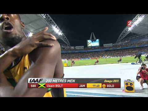 Usain Bolt - Final 200m Men - Finale 200m Homme -Daegu 2011