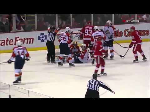Pavel Datsyuk trick shot 4/1/12