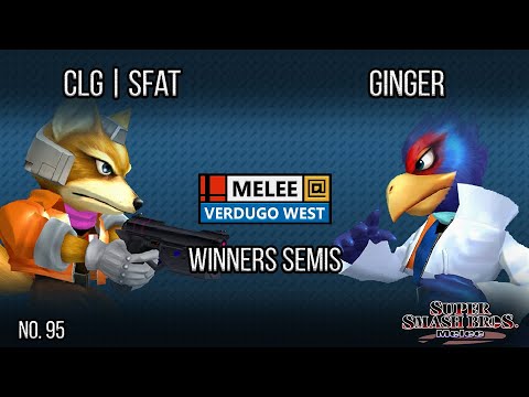 Melee @ Verdugo #95 - CLG | SFAT (Fox) VS Ginger (Falco) - SSBM - Winners Semis