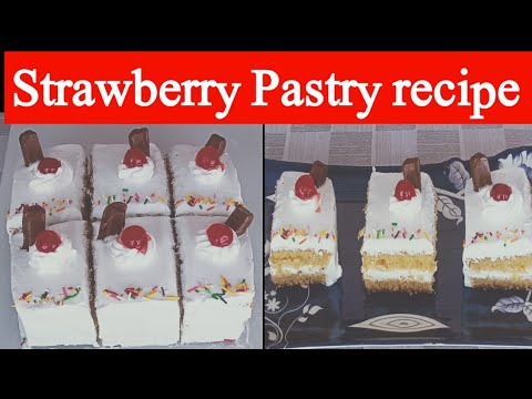 strawberry Pastry|| strawberry Pastry by kitchen with horia|| bakery style pastry at home|| pastry
