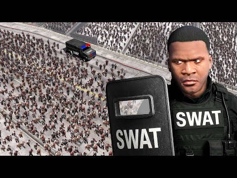 Joining the SWAT TEAM in a ZOMBIE Outbreak! (GTA 5)