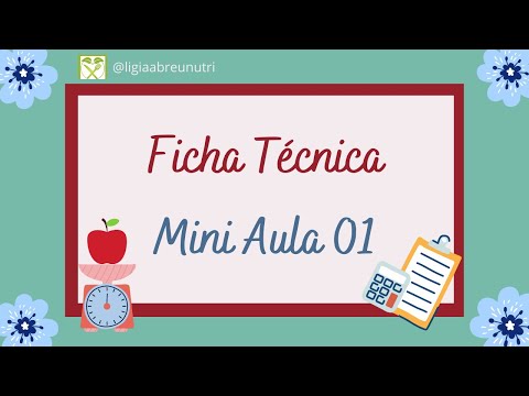 Passo a passo de Fichas Técnicas - Mini Aula 01