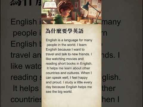 為什麼要學英語 Why English #英文 #英語故事