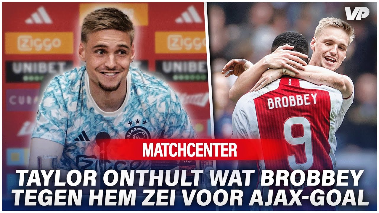 Thumbnail for article: Taylor onthult wat Brobbey tegen hem zei voorafgaand aan Ajax-goal
