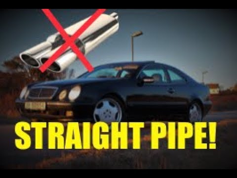 Project: Straight Pipe Mercedes CLK *Exhaust Sound*