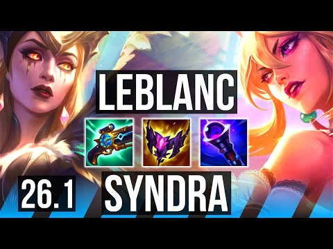 LEBLANC vs SYNDRA (MID) | 49K damage, 6k gold comeback | EUW Master | 26.1
