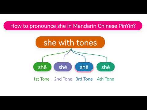 How to pronounce she(shē,shé,shě,shè) in Mandarin Chinese Pinyin?