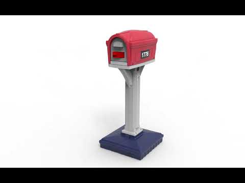 360 & Assembly | Dig-Free Easy Up All-American Mailbox | American Home by Simplay3