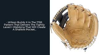 Video thumbnail: Review: Wilson A2K 1786 Spin Control 11.5" Baseball Glove (WBW100409115)