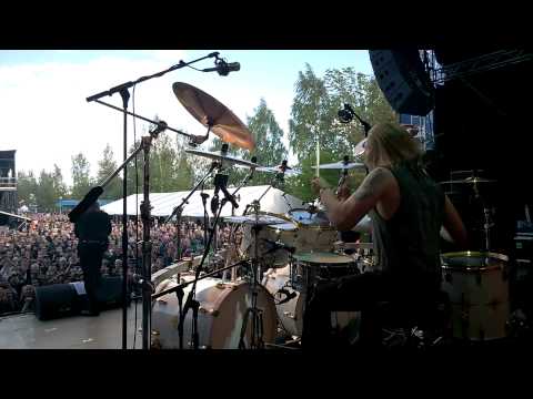 Pearl Artist Rolf Pilve - Stratovarius - Speed of Light @ South Park Festival, Tampere, 5/6/2015