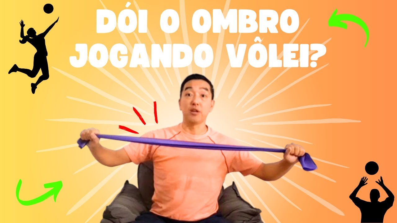 Exercise for VOLLEYBALL SHOULDER pain / 3 EXERCISE TIPS with ELASTIC BAND to STRENGTHEN VOLLEYBALL