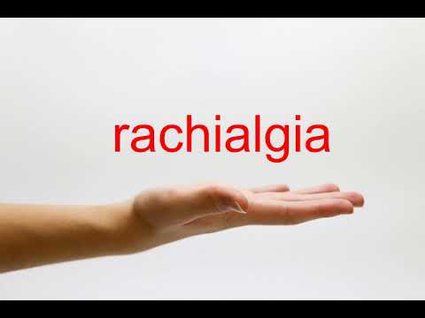 How to Pronounce rachialgia - American English