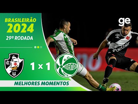 Gols e lances de Vasco da Gama x Juventude-RS