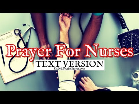 Prayer For Nurses | Nurse Prayer (Text Version - No Sound) Video
