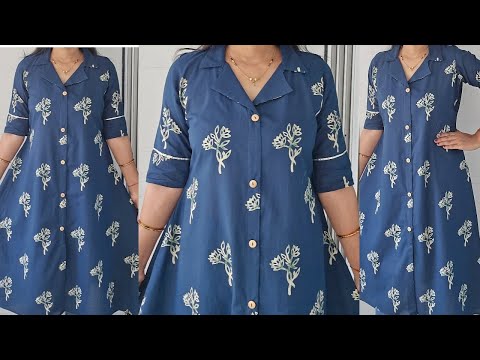 Cord Set/Coat Collar Kurti Cutting and stitching | Trendy Co-ord Set cutting and stitching