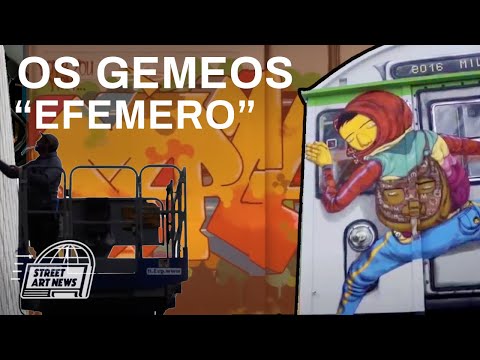 Os Gemeos "Efemero" at Pirelli HangarBicocca in Milan