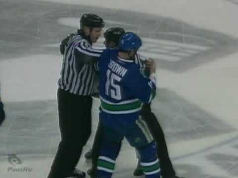 Zack Stortini vs Mike Brown Dec 26, 2008