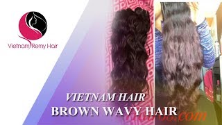 DEFINITELY BUY VIETNAM REMY HAIR EXTENSIONS AGAIN! WAVY BROWN HAIR