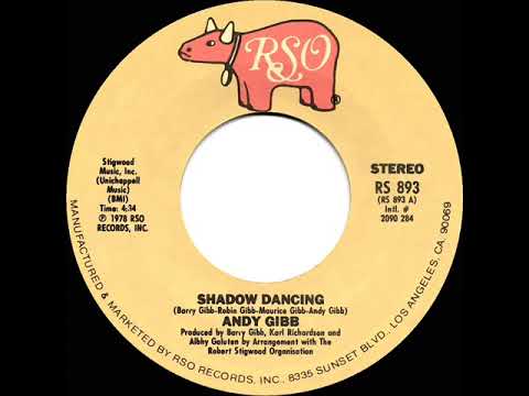 1978 HITS ARCHIVE: Shadow Dancing - Andy Gibb (a #1 record--stereo 45)