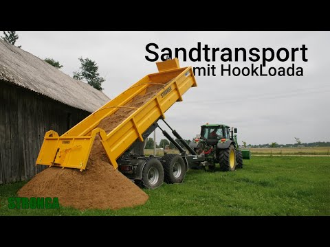 Stronga HookLoada; Hakenliftanhänger Sandtransport