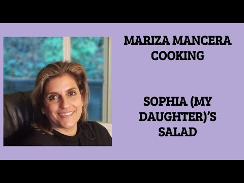 Sophia (My Daughter)'s Mozzarella Veggie Salad Recipe | New Year's Eve 2020 | Mariza Mancera Cooking