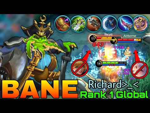Deep Sea Monster Bane WipeOut The Enemies! - Top 1 Global Bane by Richard - Mobile Legends