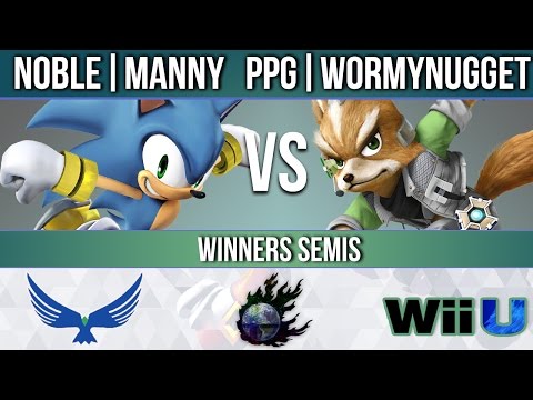 EagleLAN 2017 - Noble | Manny (Sonic) vs. PPG | Wormynugget (Fox) - Losers Quarters - Smash Wii U