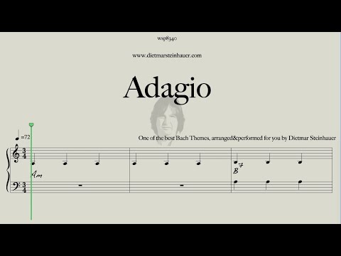 Adagio  -  2025  -  Easy Piano  -  Bach/Marcello
