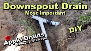Downspout Drain, French Drain. Why this pipe is so important for DIY