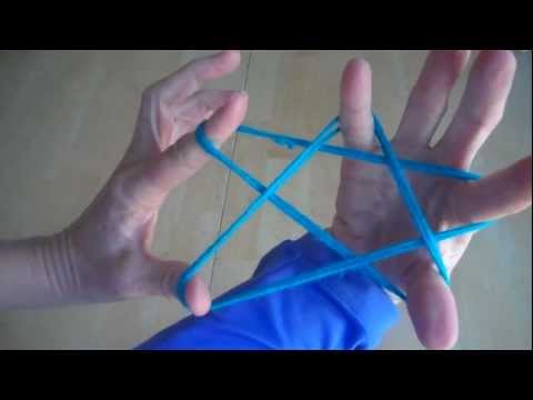 How to make a Star with string, step by step, cats cradle