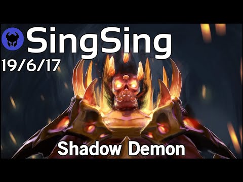 Support SingSing plays Shadow Demon!!! Ward spots shown! Dota 2 7.21