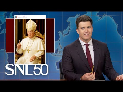 Weekend Update: Trump Shares AI-Generated Image of Himself as Pope - SNL