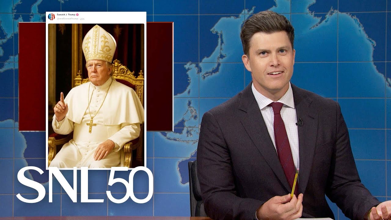 Weekend Update: Trump Shares AI Generated Image of Himself as Pope - SNL