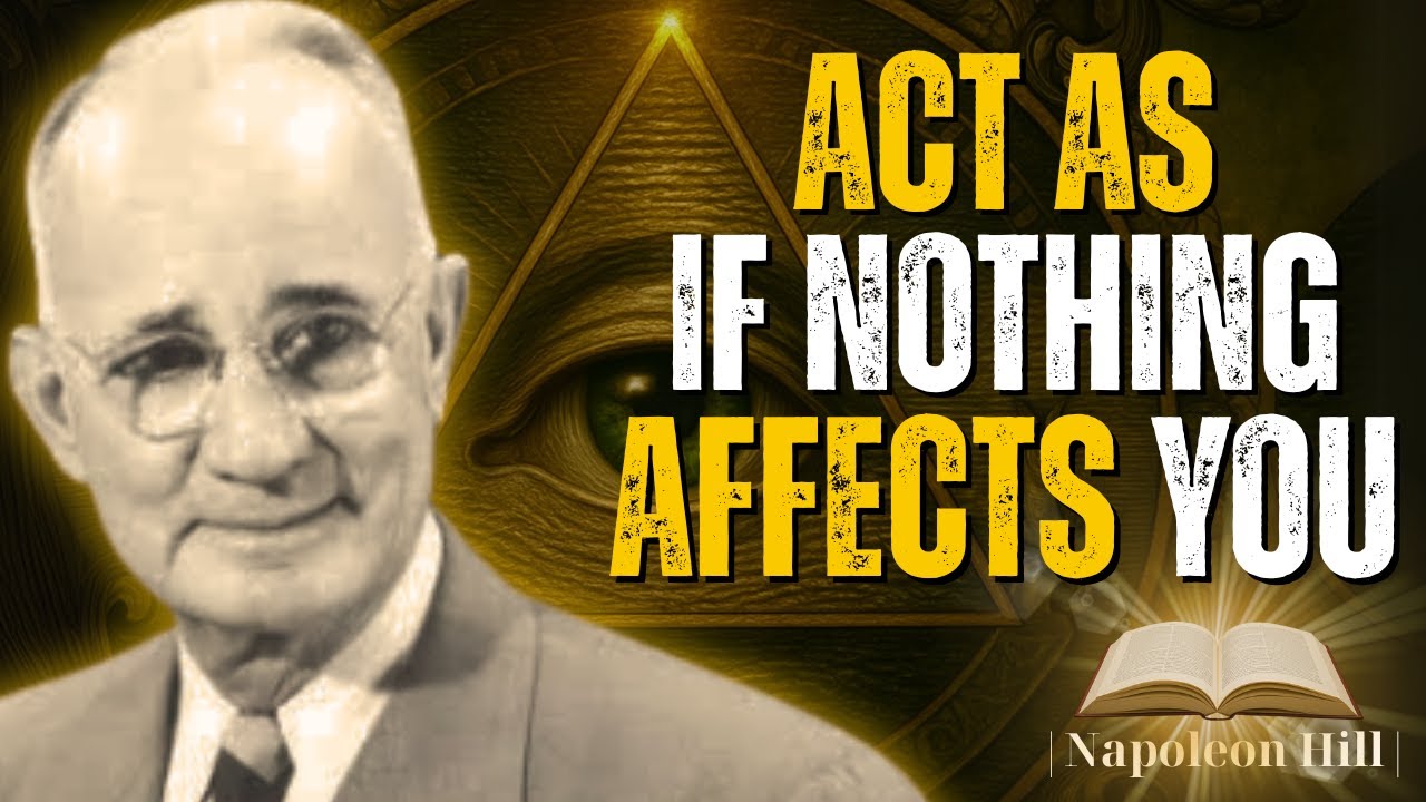 Act As If Nothing Ever Bothers You | Best Speech by Napoleon Hill