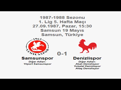 Samsunspor 0-1 Denizlispor [HD] 27.09.1987 - 1987-1988 Turkish 1st League Matchday 5