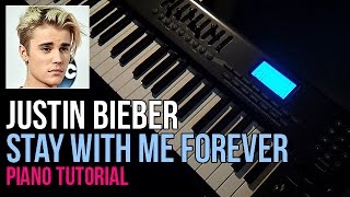 How To Play: Justin Bieber - Stay With Me Forever (Piano Tutorial)