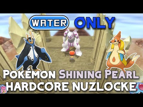WATER TYPE Pokémon Only - Shining Pearl Hardcore Nuzlocke (No items, No overleveling)