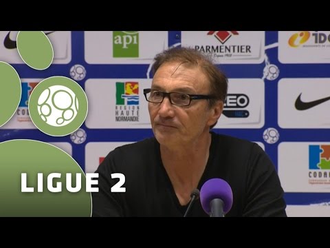 Conférence de presse Havre AC - Angers SCO (1-0) - 2014/2015