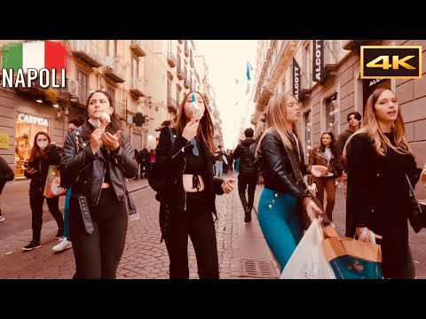 NAPOLI 🍕 2022 Walking Tour - Via Toledo |Naples, Italy |4k UHD