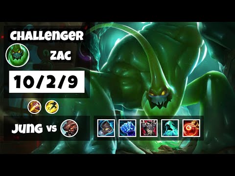 Zac vs Udyr BR Challenger JUNGLE (10/2/9) - v11.8